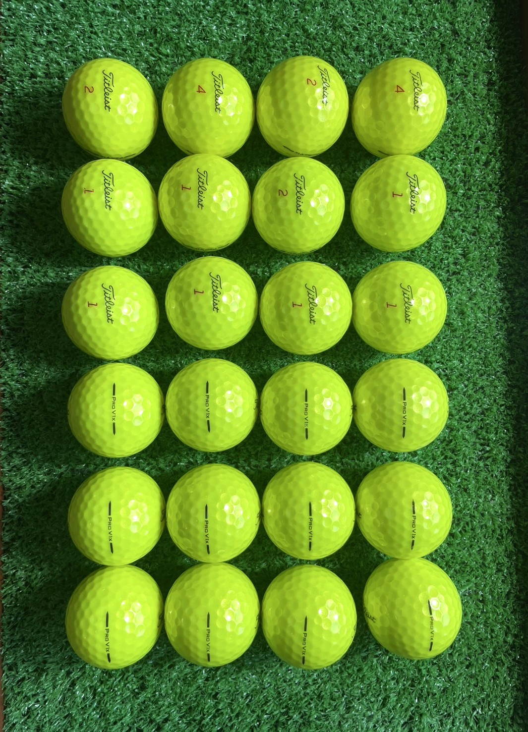 タイトリスト PRO V1X カラー（2025年）24球【品質★★★】