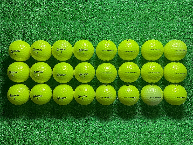 ダンロップ SRIXON Z-STAR 年代混合（カラー：イエロー）24球【品質★★】