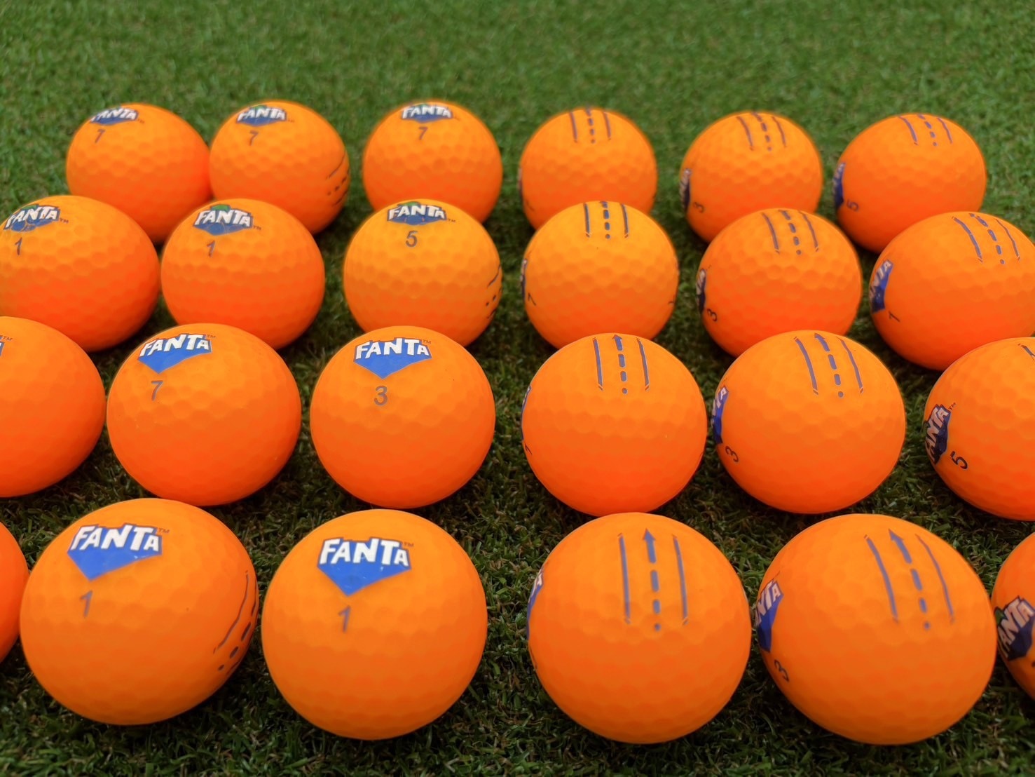 ファンタ ゴルフボール  オレンジ 24球【品質★★★～★★】