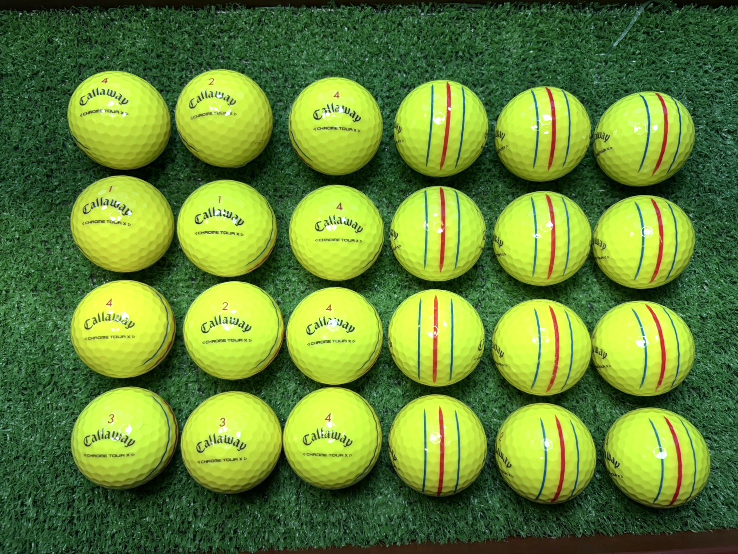 キャロウェイ クロムツアーX トリプルトラック イエロー 2024年　24球【品質★★★】