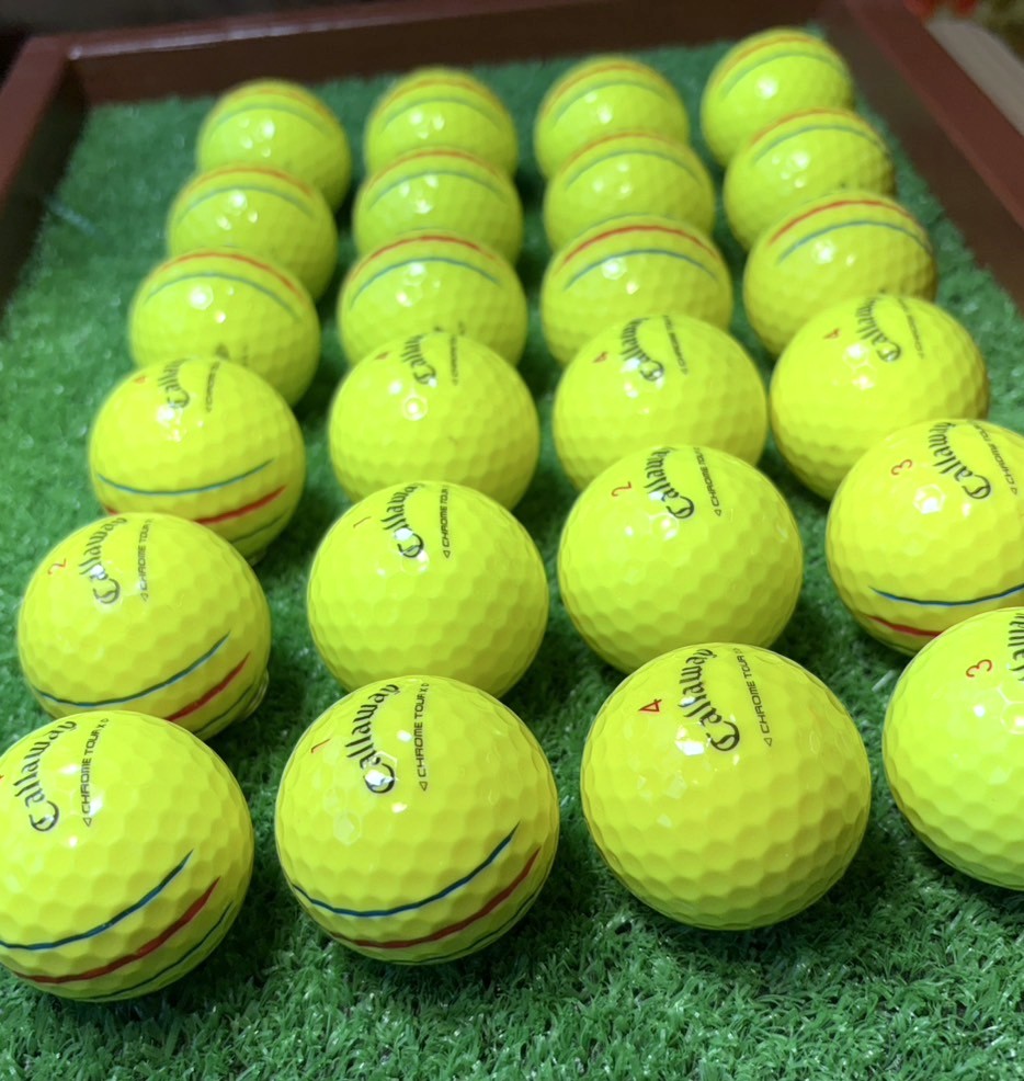 キャロウェイ クロムツアーX トリプルトラック イエロー 2024年　24球【品質★★★】