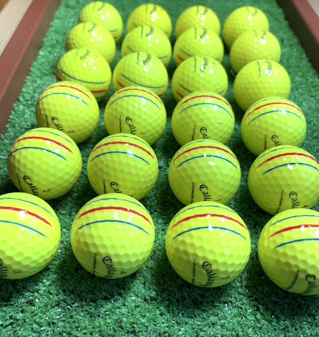 キャロウェイ クロムツアーX トリプルトラック イエロー 2024年　24球【品質★★★】