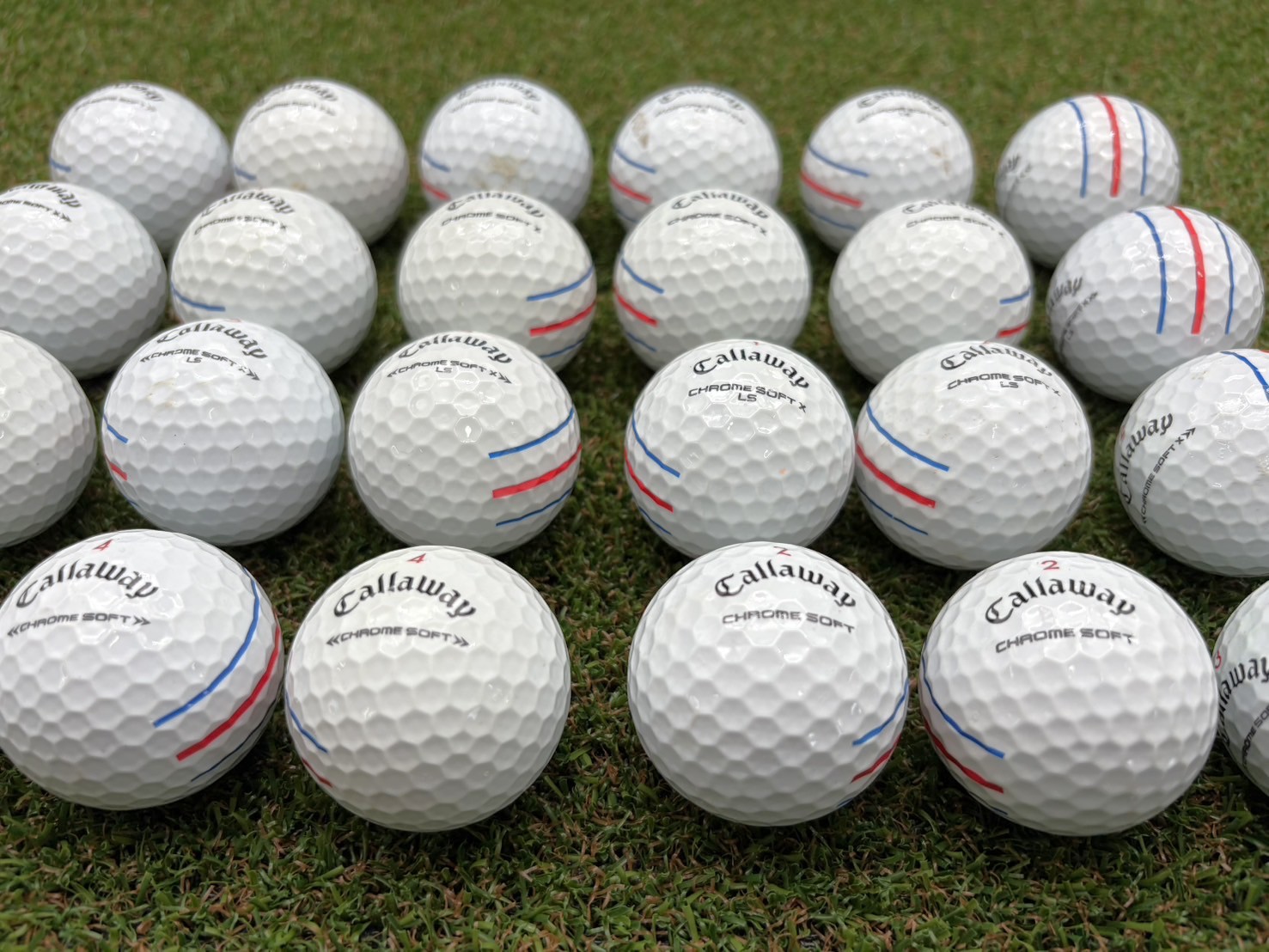 キャロウェイゴルフ CHROME SOFTシリーズ トリプル・トラック 年代混合 24球【品質★★】