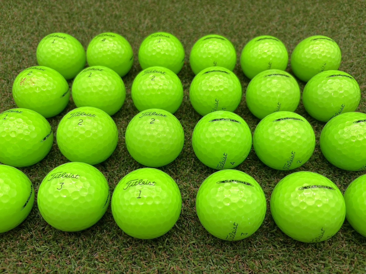 タイトリスト ヴェロシティ 24球　グリーン【品質★★★～★★】