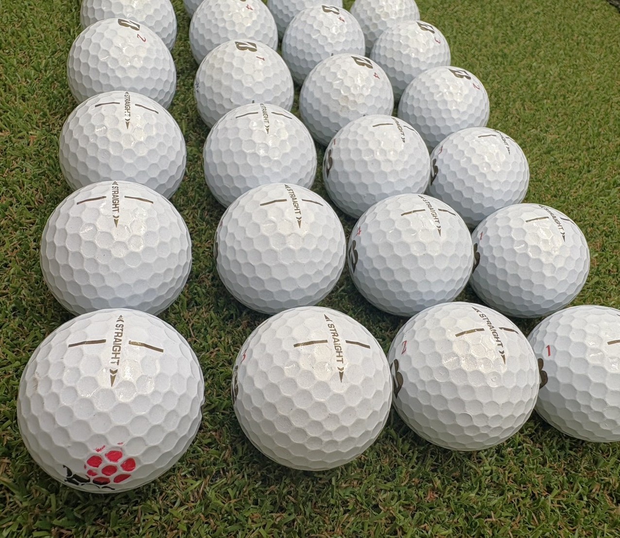 ブリヂストン スーパーストレート (2023年)ブラウンカラー24球【品質★★★~★★】