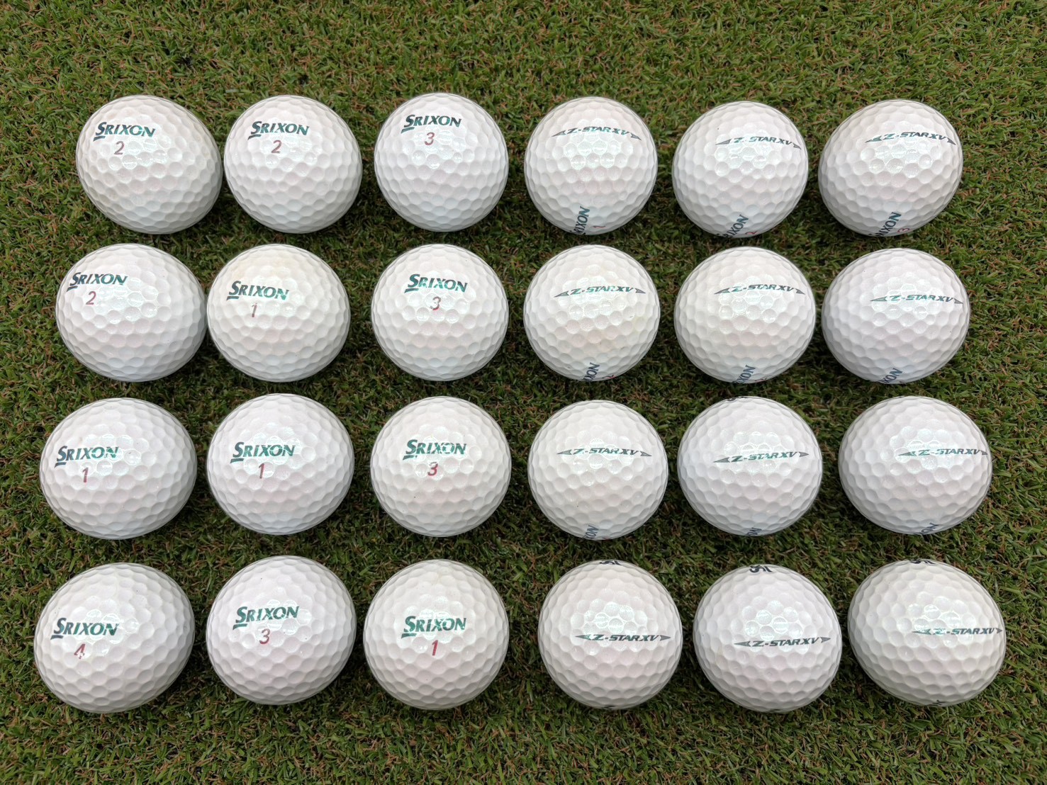 SRIXON  Z-STARXV　ロイヤルグリーン（25年）24球【品質★★★】