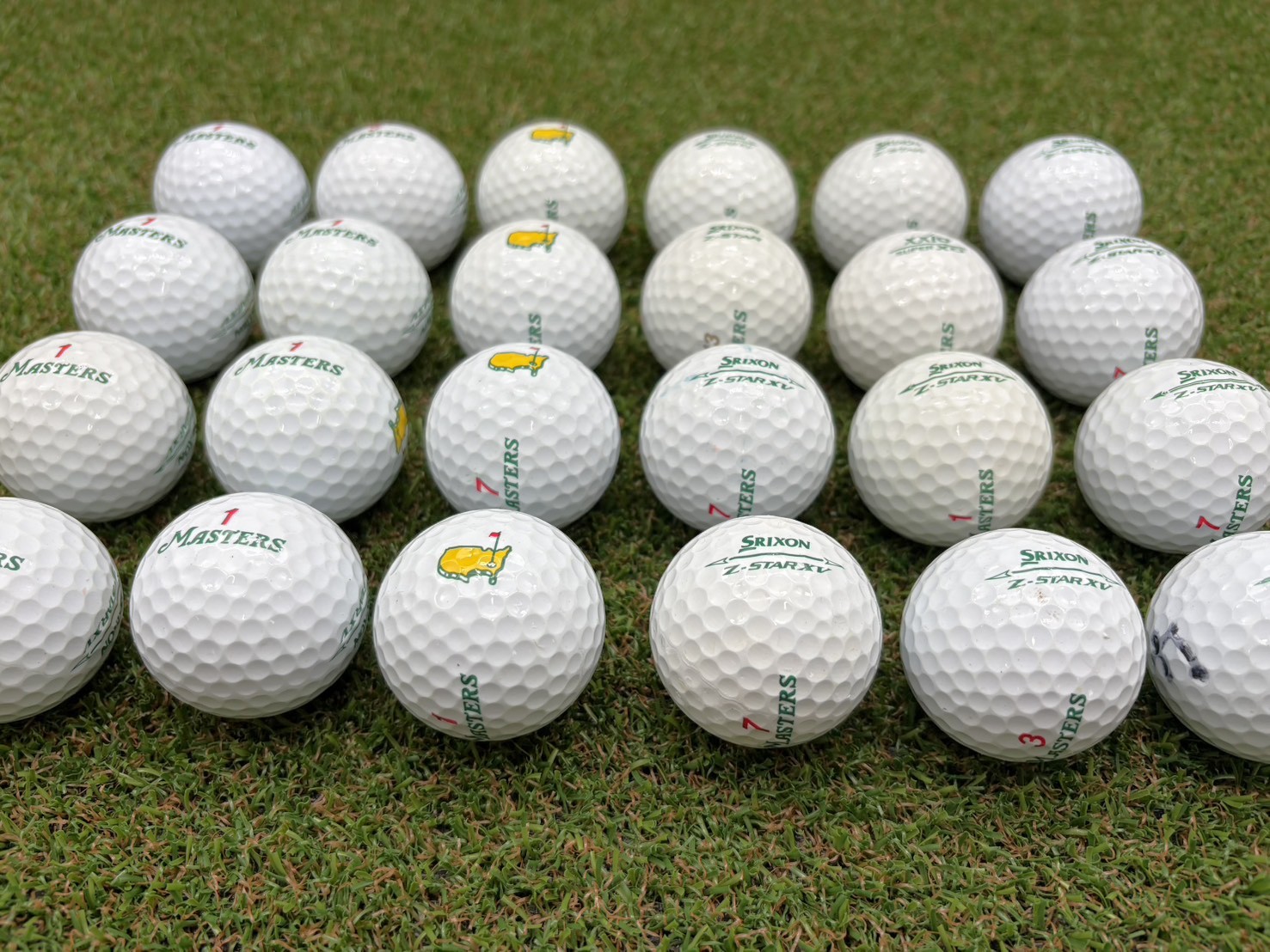 SRIXON　マスターズ各種　年代混合　24球【品質★★★～★★】