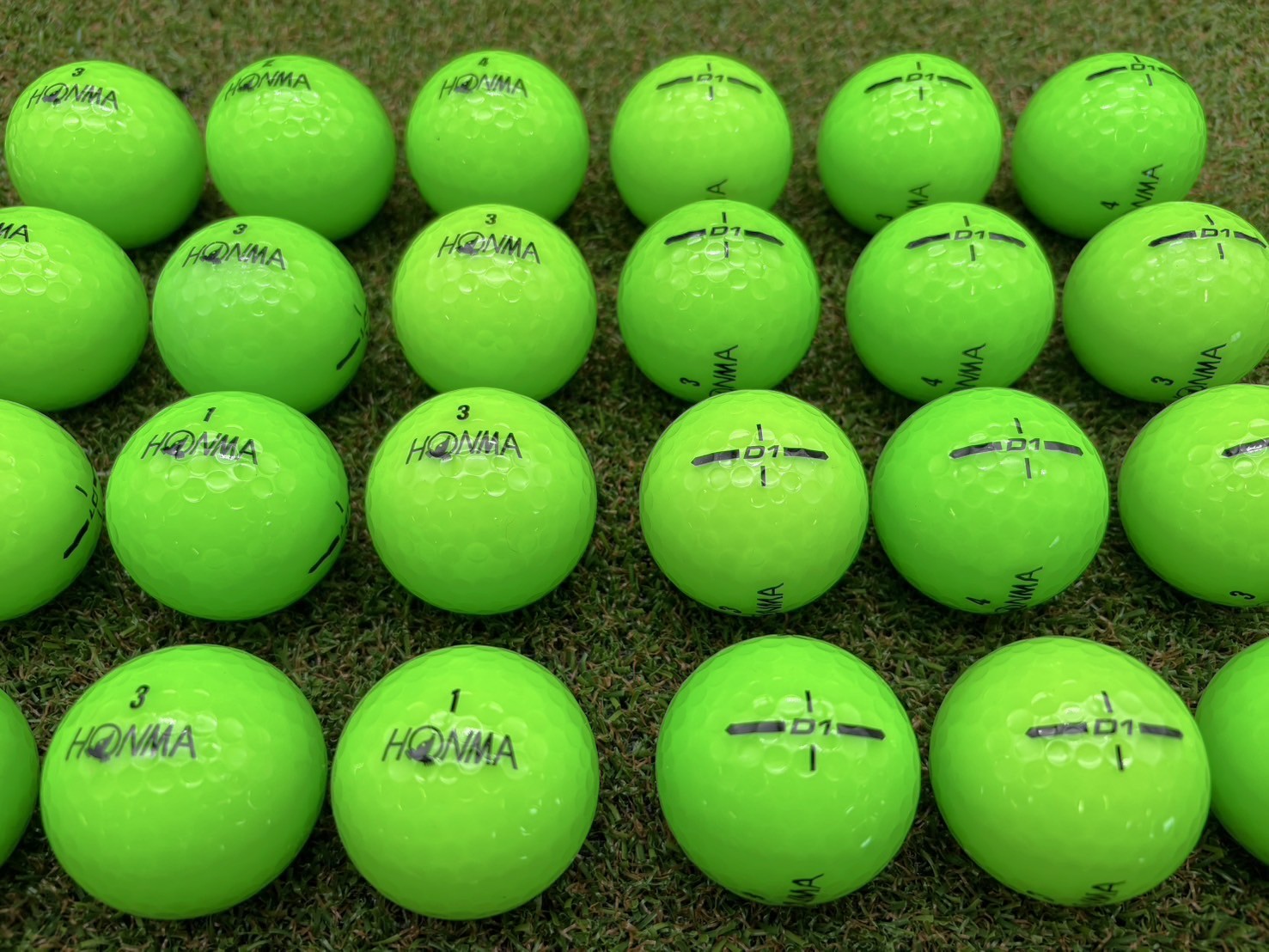本間ゴルフ HONMA D1 ２０２４年　グリーン　24球【品質★★★～★★】