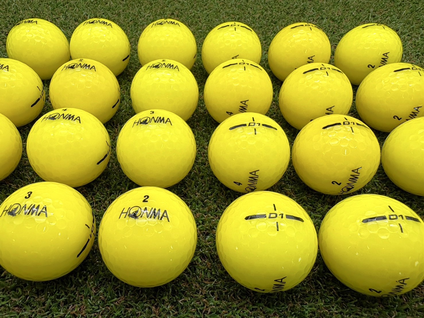 本間ゴルフ HONMA D1 ２０２４年（イエロー）24球【品質★★★～★★】
