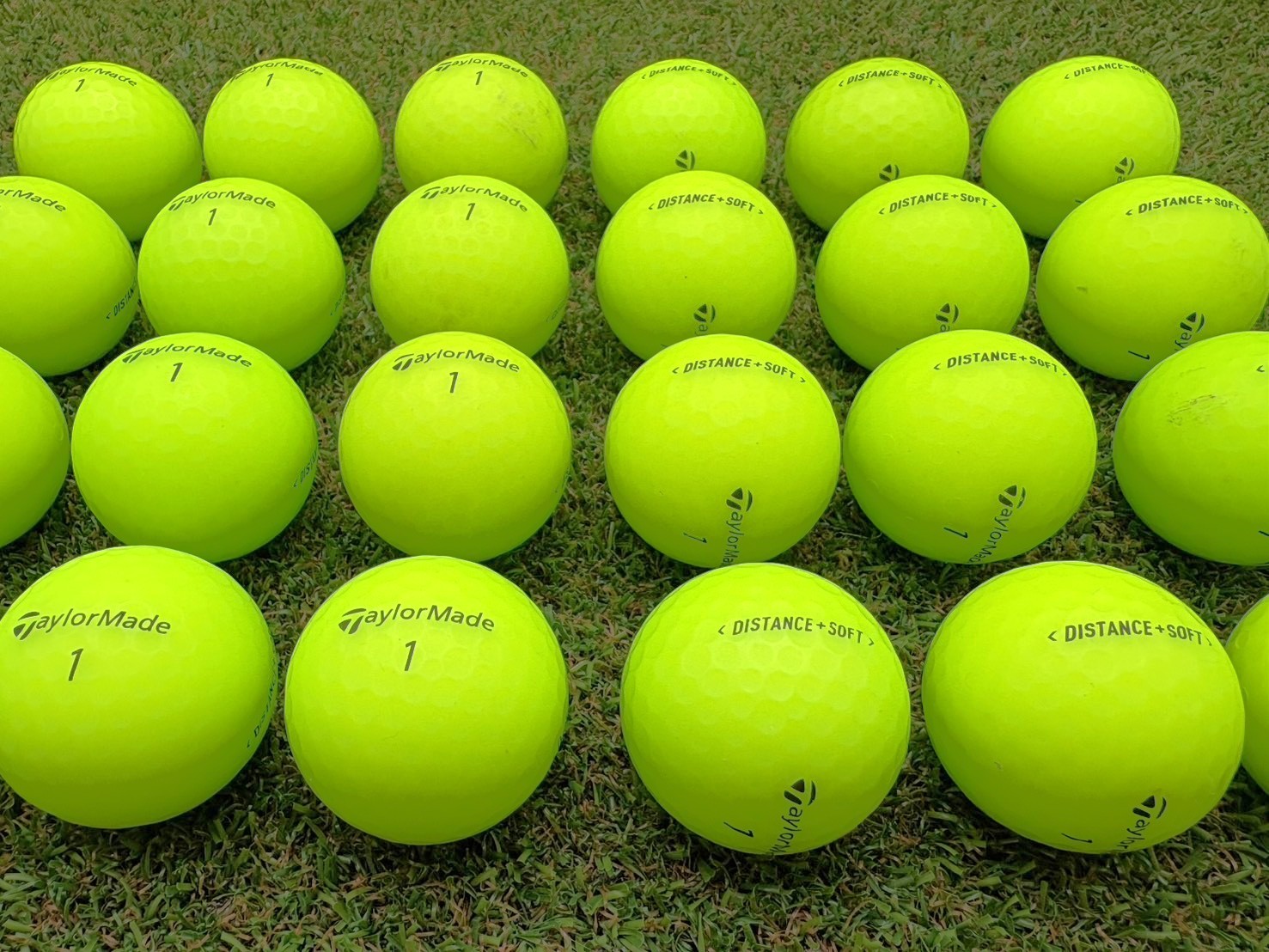 テーラーメイド ディスタンスソフト マッドカラー グリーン 24球【品質★★★～★★】