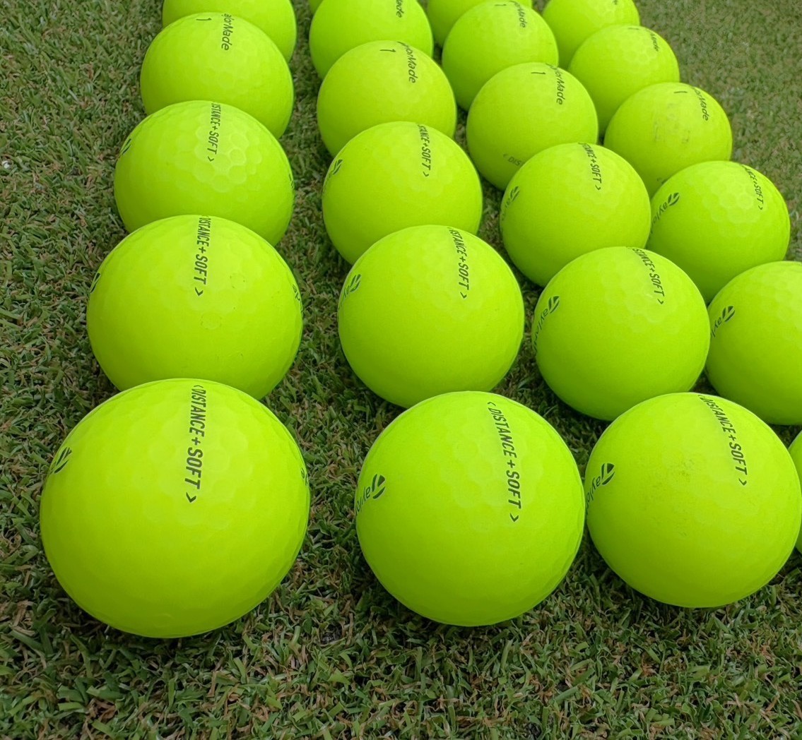 テーラーメイド ディスタンスソフト マッドカラー グリーン 24球【品質★★★～★★】