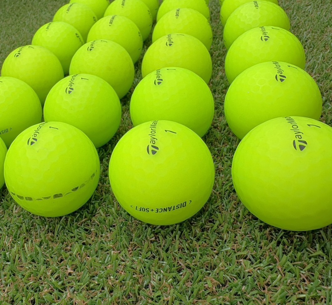 テーラーメイド ディスタンスソフト マッドカラー グリーン 24球【品質★★★～★★】