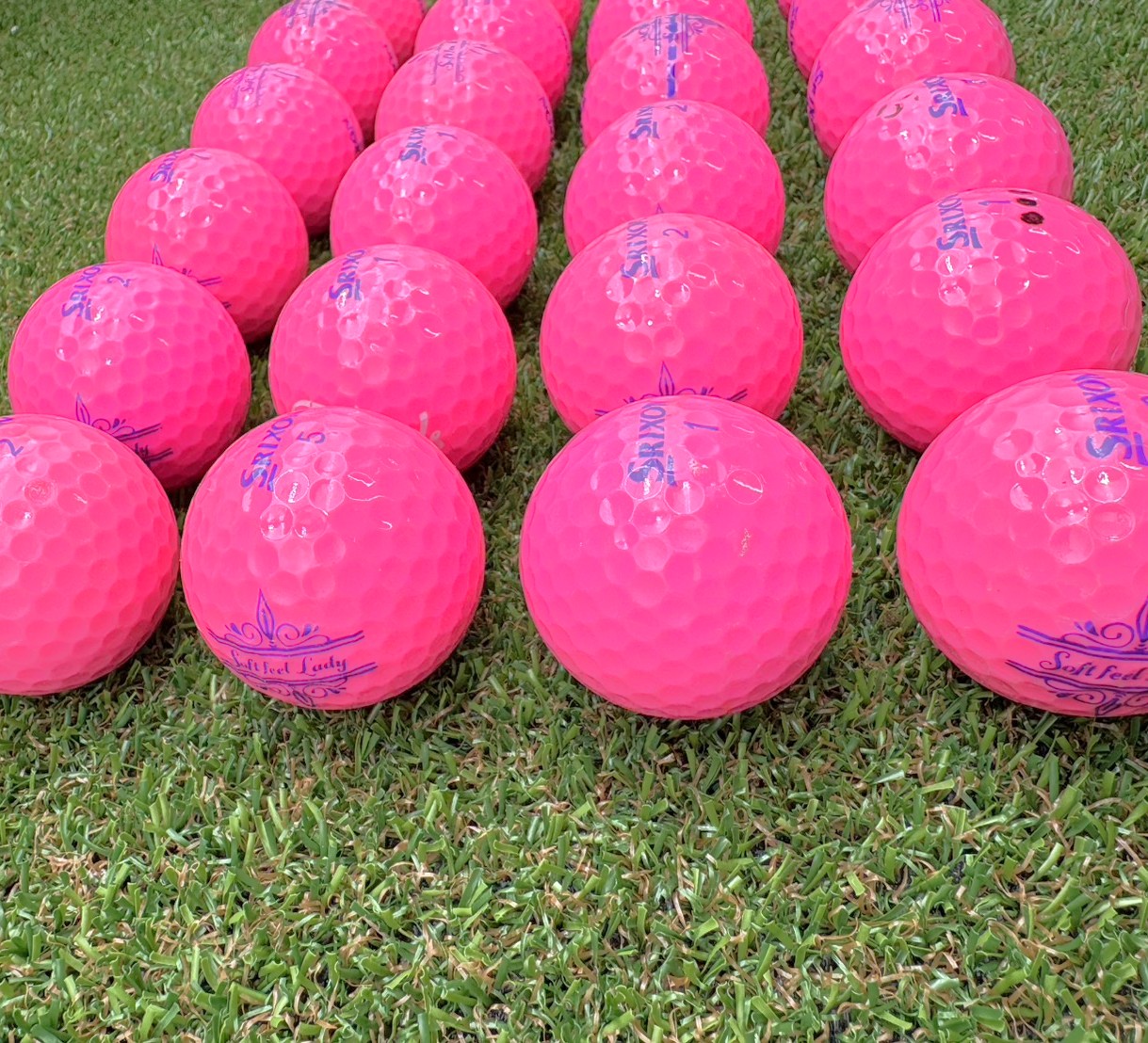 SRIXON　SoftfeelLady　年代混合 ピンク 24球【品質★★★～★★】