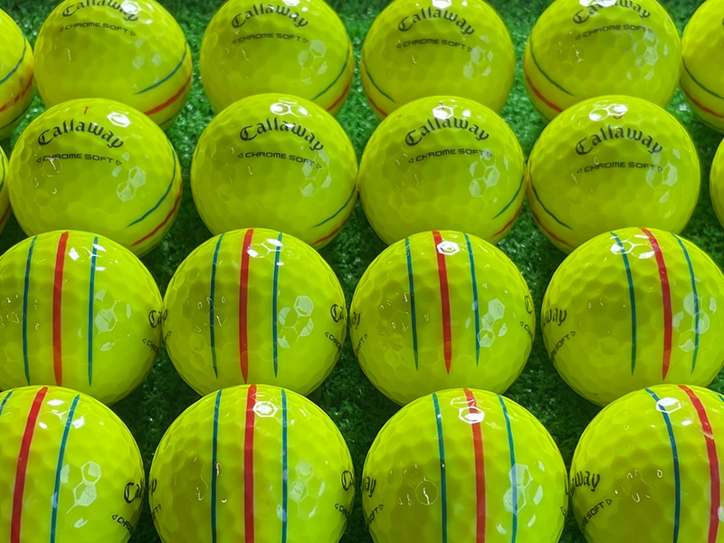 キャロウェイゴルフ CHROME SOFT  トリプル・トラック（2024年）（カラー：イエロー）24球【品質★★★】
