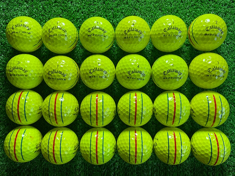 キャロウェイゴルフ ERC SOFT  トリプル・トラック（2023年）（カラー：イエロー）24球【品質★★★】