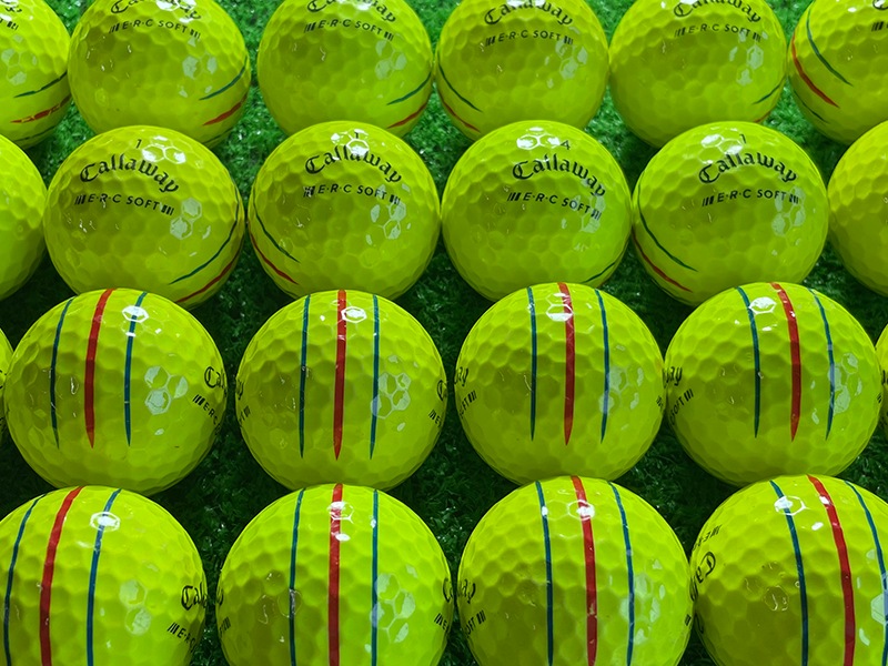 キャロウェイゴルフ ERC SOFT  トリプル・トラック（2023年）（カラー：イエロー）24球【品質★★★】