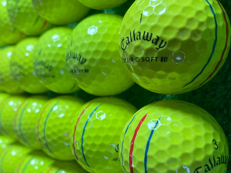 キャロウェイゴルフ ERC SOFT  トリプル・トラック（2023年）（カラー：イエロー）24球【品質★★★】