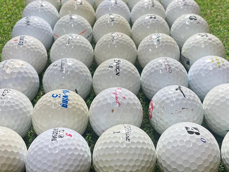 【厳選】格安ゴルフボール カラー混合 50球セット