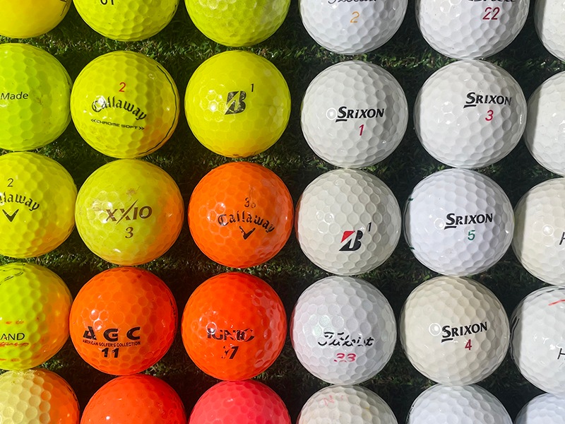 【厳選】格安ゴルフボール カラー混合 50球セット