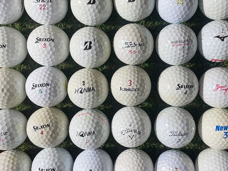 【厳選】格安ゴルフボール カラー混合 50球セット