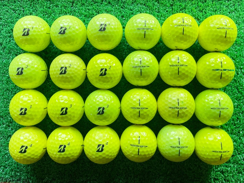ブリヂストン エクストラソフト（2023年）イエローカラー24球【品質★★★～★★】