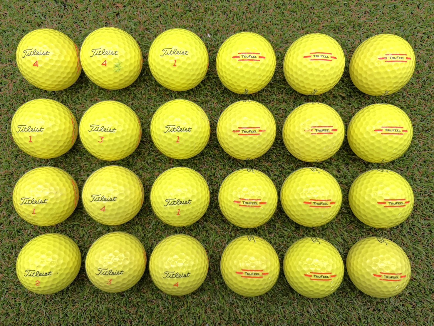 タイトリスト  TRUFEEL 2024年 24球 イエロー【品質★★★～★★】