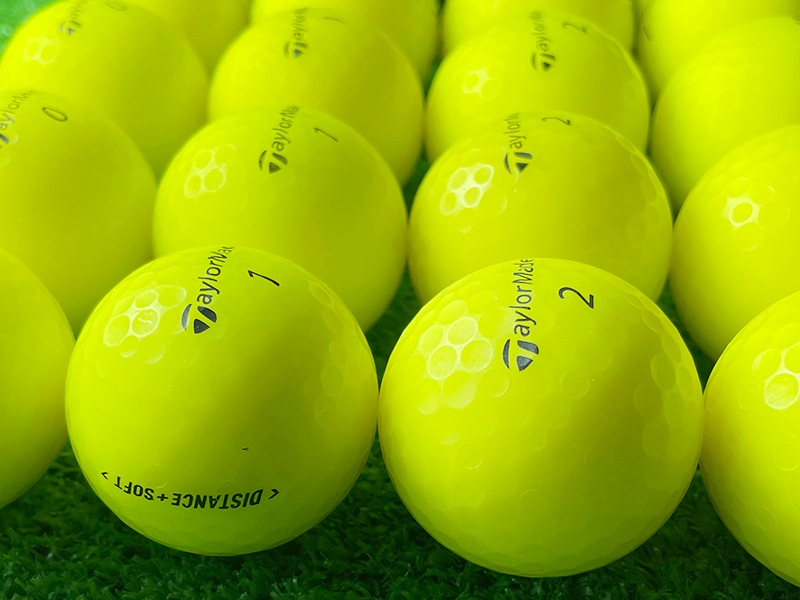 テーラーメイド ディスタンスソフト マッドカラー イエロー 24球【品質★★★～★★】