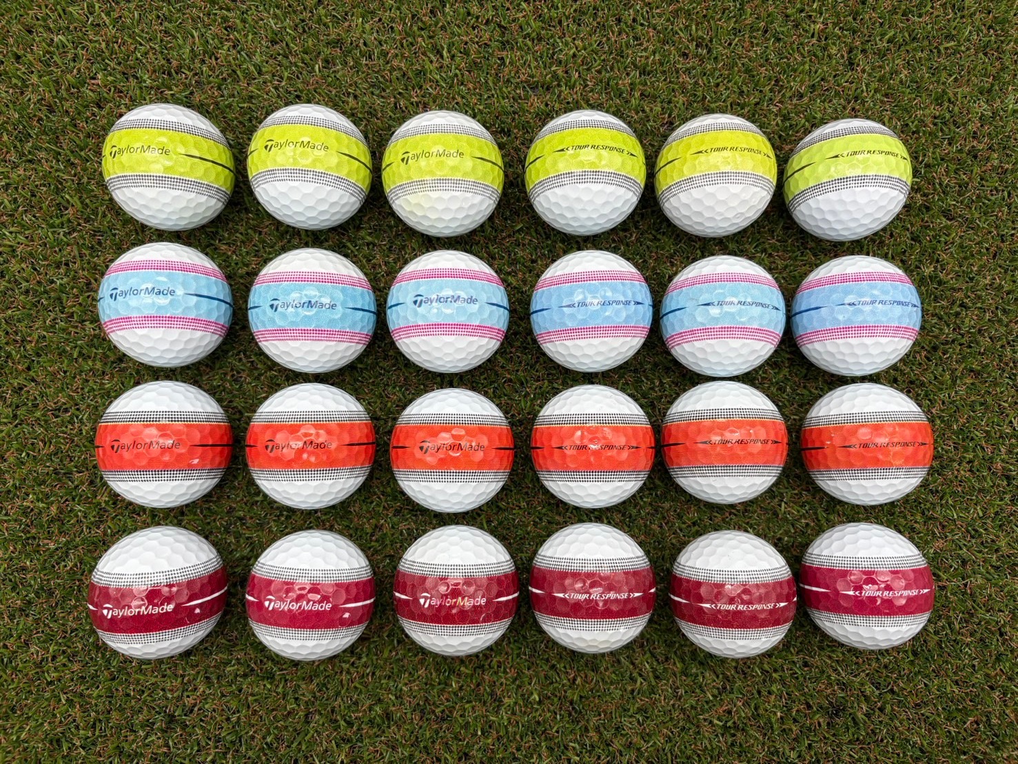 テーラーメイド　TOUR RESPONSEシリーズ カラー混合 24球【品質★★★～★★】