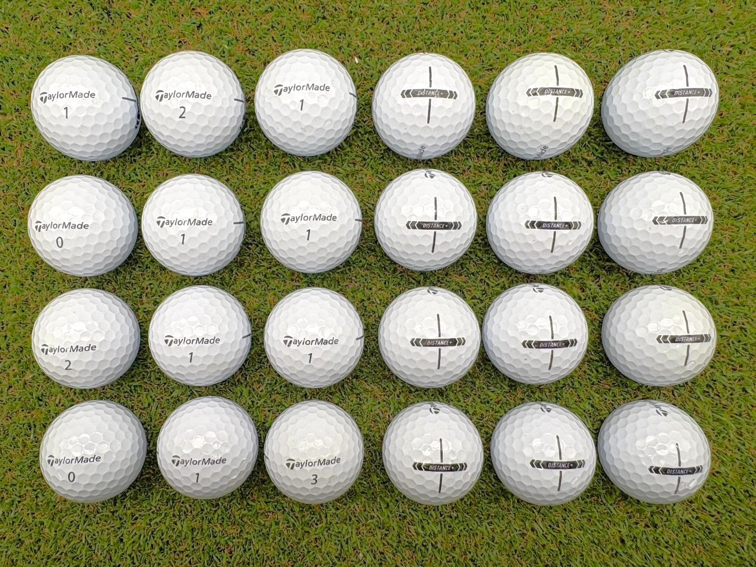 テーラーメイド ディスタンス+ 2025 白色 24球【品質★★★~★★】