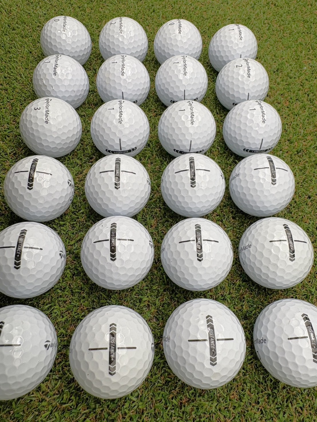 テーラーメイド ディスタンス+ 2025 白色 24球【品質★★★~★★】