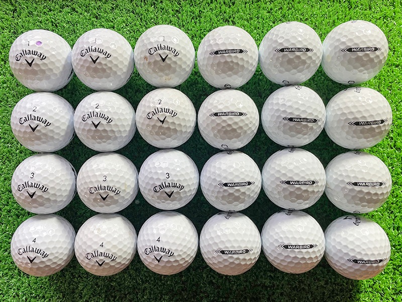 キャロウェイ ウォーバード 白色 24球【品質★★★~★★】