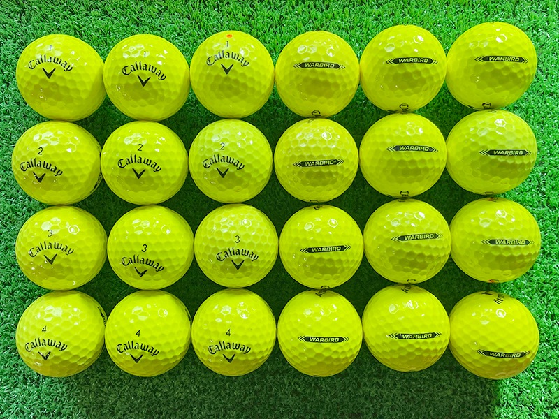 キャロウェイ ウォーバード 黄色 24球【品質★★★～★★】