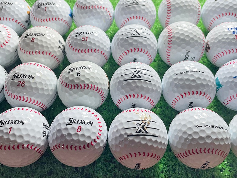 ダンロップ（スリクソン）シリーズ混合 野球柄 24球【品質★★★~★★】