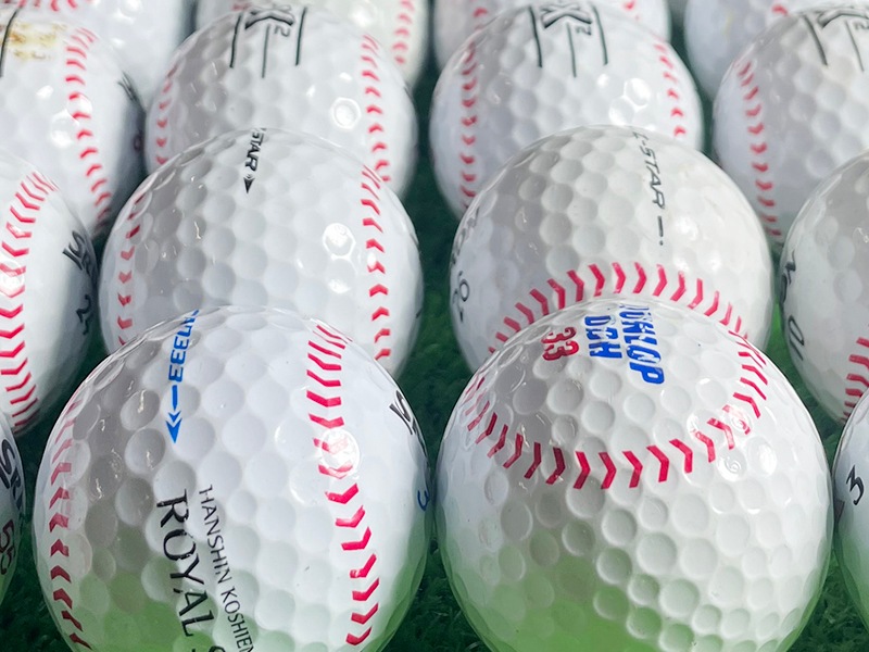 ダンロップ（スリクソン）シリーズ混合 野球柄 24球【品質★★★~★★】