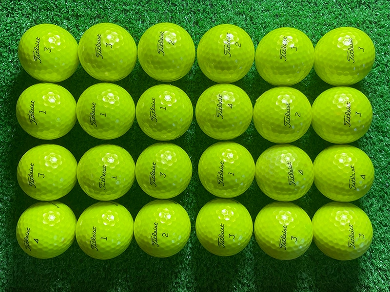 タイトリスト　PROV1 V1X  イエロー　ゴルフボール　ロストボール　24球 タイトリスト PROV1 V1X イエロー ゴルフボール ロストボール 24
