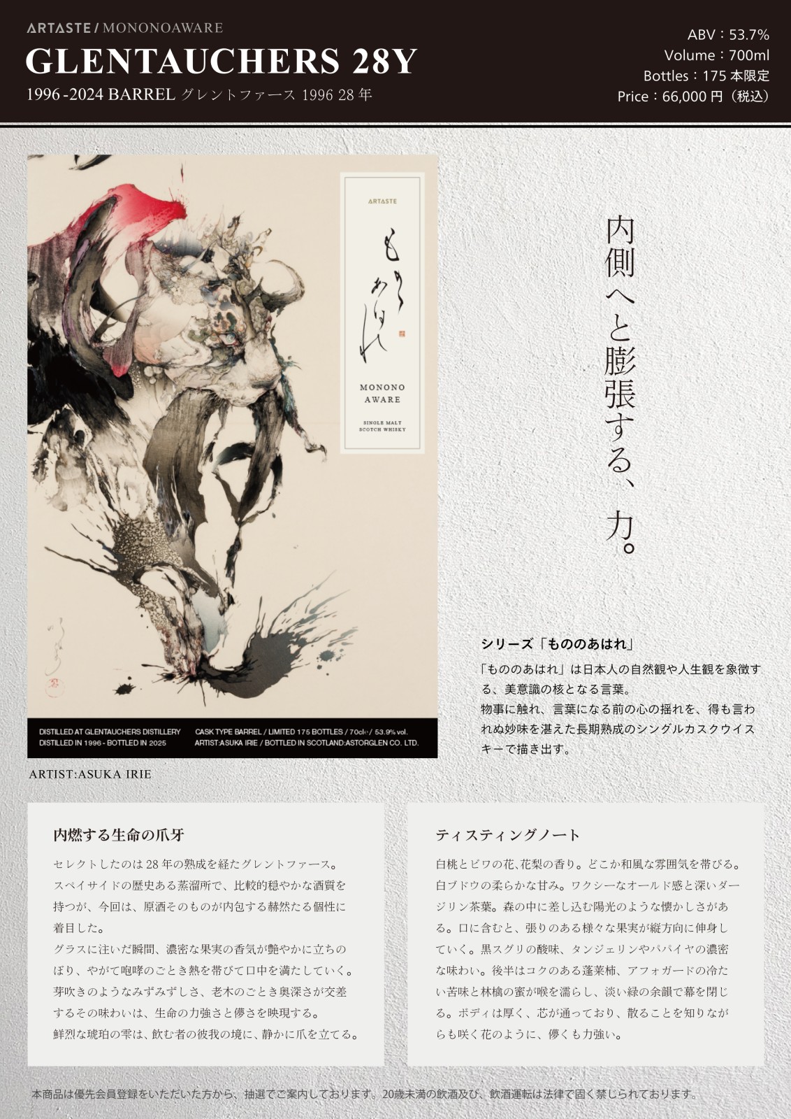 ڤΤΤϤ GLENTAUCHERS 28Y 1996-2024 BARREL  ٥ݥ