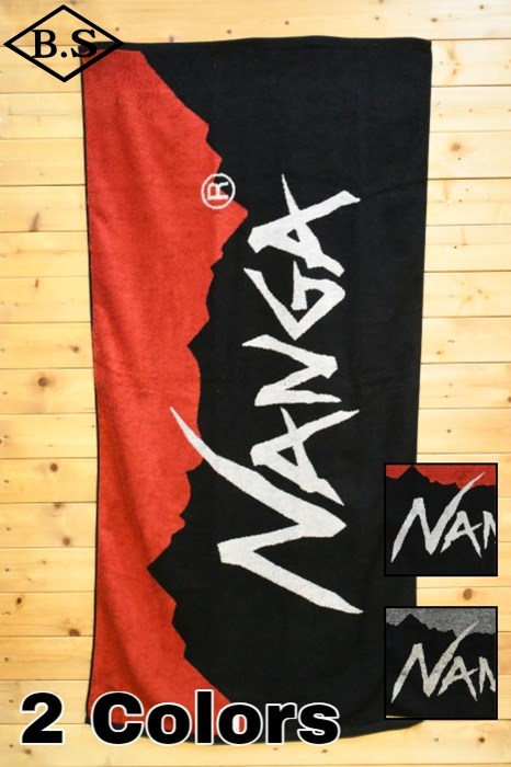 NANGA ロゴバスタオル グレー NANGA / ナンガ NANGA 小物 NANGA LOGO BATH TOWEL ナンガ ロゴ