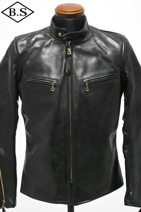 AERO LEATHER エアロレーザー ライダージャケット ブラック aero-mj_1.jpg