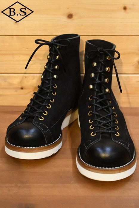 JOE McCOY BOOT マッコイズ　リアルマッコイ　ブーツ　スウェード　ツートーンカラー The REAL McCOY\u0027S ザリアルマッコイズ 882004 JOE McCOY ジョーマッコイ Yellow Medicine レイルマン  ワークブーツ ブラウン系 6 1⁄2E中古