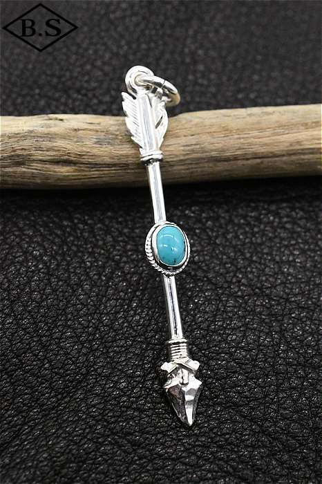 FIRST ARROWS ペンダントトップ ターコイズ アクセサリー FIRST ARROW's/ファーストアローズ】「Flat Hammered Metal with