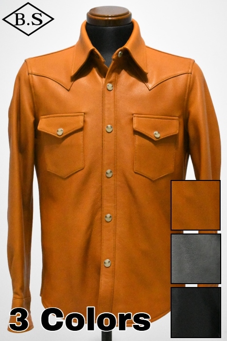 ワイツーレザー Y'2 LEATHER レザーシャツ最終値下げ Y'2 LEATHER/ワイツーレザー】レザーシャツ/OS-11 OIL SOFT