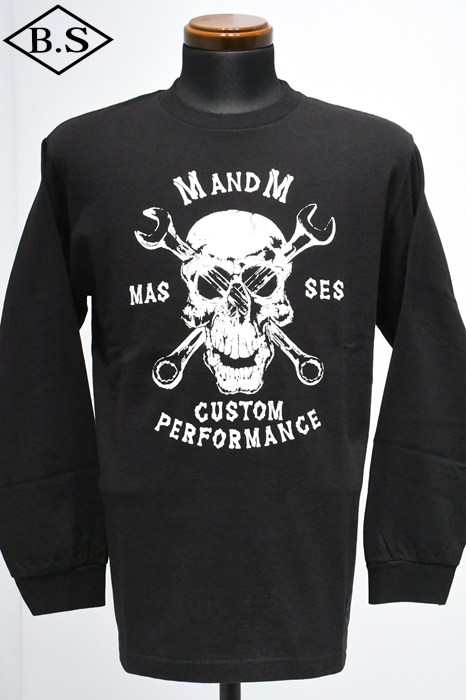 MASSES / マシス MASSES 長袖Tシャツ M&M×MASSES T-SHIRT SKULL