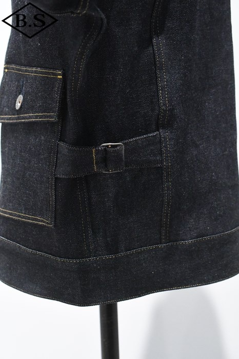 スティーブンソンオーバーオール　ブラックレザージャケット　36 スティーブンソンオーバーオール ブラックレザージャケット 36