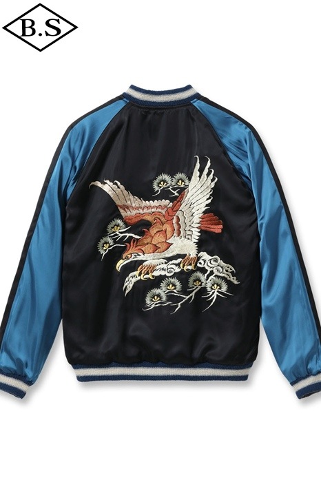 グレードフルデッドスカジャン 東洋スカジャン【ROARING TIGER×WHITE DRAGON】リバーシブル