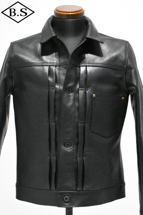 別注 ワイツーレザー Y’2 LEATHER レザージャケット EB-140-T エコピグ 大戦 モデル BLACK