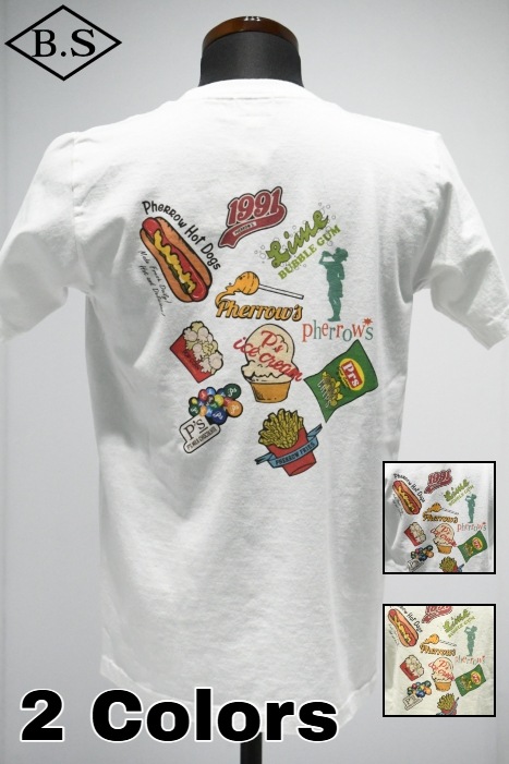 フェローズ PHERROW’S Tシャツ 25S-PT17 American foods