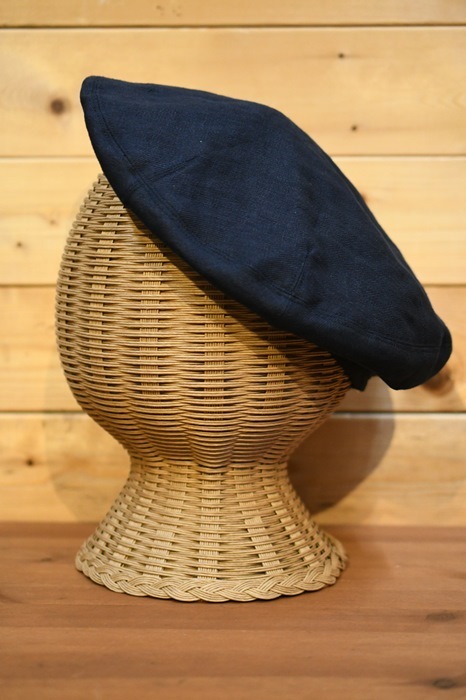 porterclassicベレー帽 Porter Classic - LINEN BERET (NAVY) - リネン ベレー帽