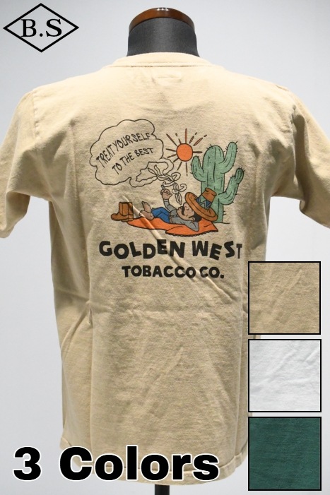 フェローズ PHERROW’S Tシャツ 25S-PT9 GOLDEN WEST