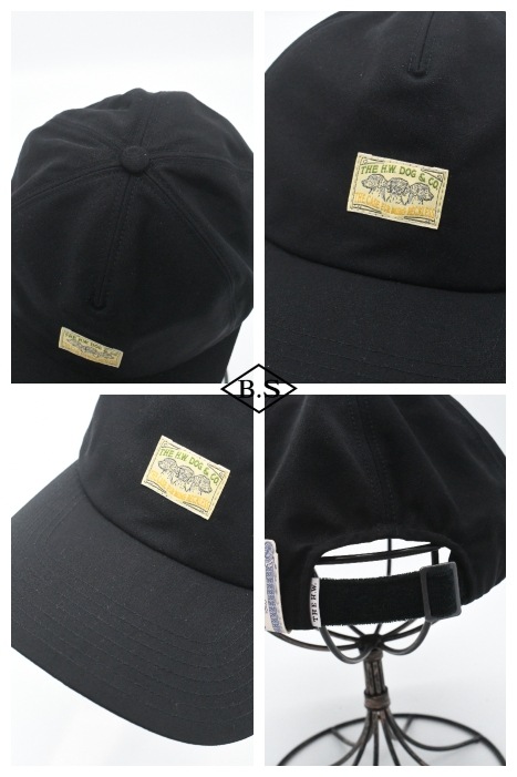 帽子 BIG BRIM M STYLE CAP - Black D-01013 NEW ARRIVALS] D-01013/BIG M STYLE CAP フロントが1枚から成形