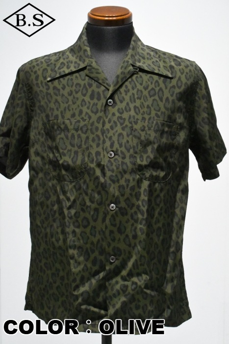 CUSHMAN / クッシュマン CUSHMAN 半袖シャツ 65462 LEOPARD OPEN